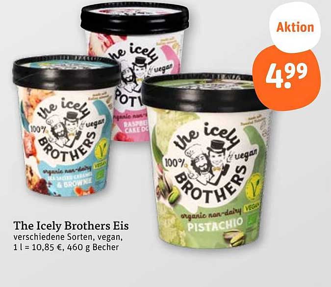 The Icely Brothers Eis verschiedene Sorten, vegan