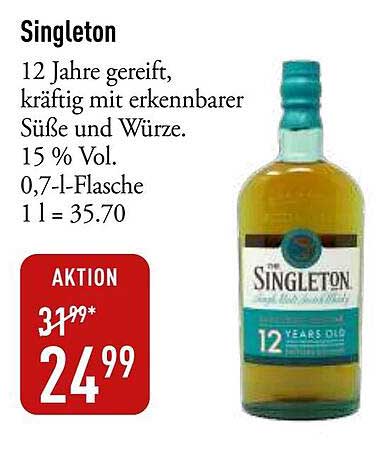 The Singleton 12 Jahre gereift Whisky