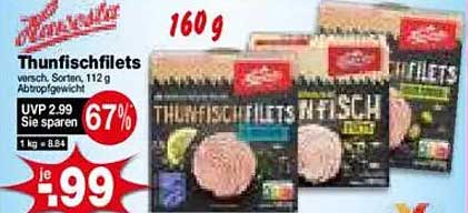 Thunfischfilets 160 g – Vielfalt für den Gaumen