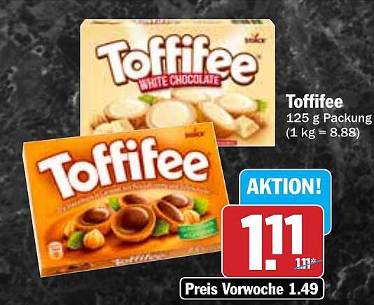 Toffifee 125 g Packung - Jetzt nur 1,11 €!