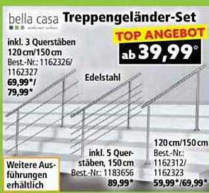 Treppengeländer-Set von bella casa - Top Angebot!