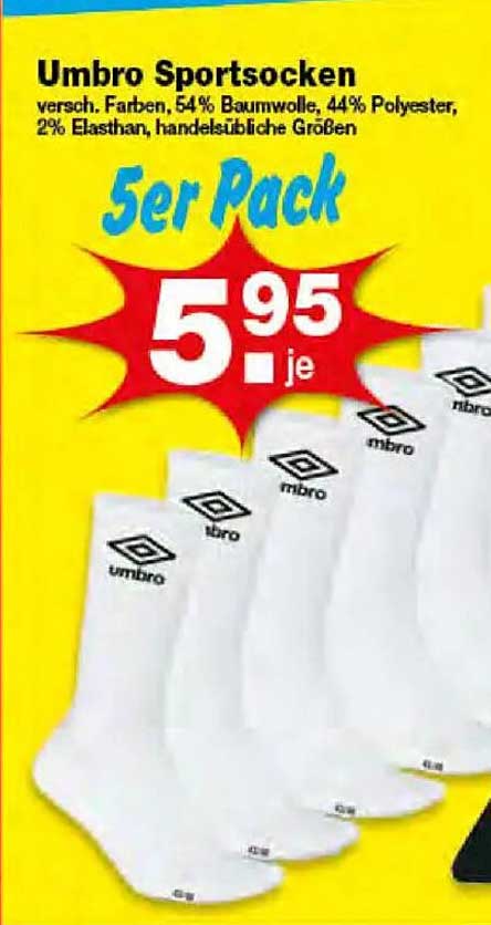 Umbro Sportsocken 5er Pack