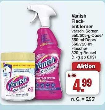 Vanish Fleckenentferner – vielseitig und effektiv!