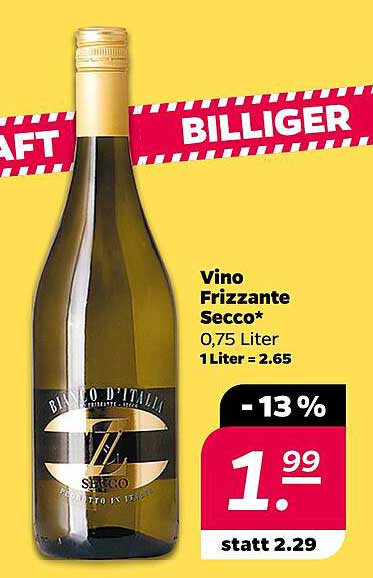 Vino Frizzante Secco* 0,75 Liter
