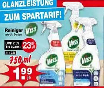 Viss Reiniger 750 ml – Glanzleistung zum Spartarif!