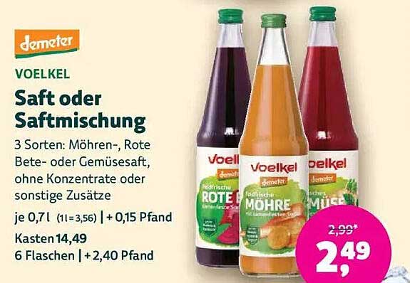 VOELKEL Saft oder Saftmischung