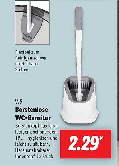 W5 Borstenlose WC-Garnitur