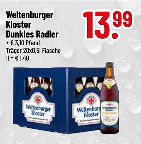 Weltenburger Kloster Dunkles Radler