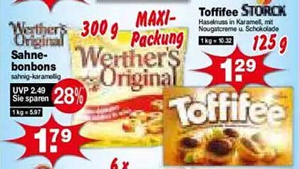 Werther's Original Sahnebonbons 300 g Maxi-Packung