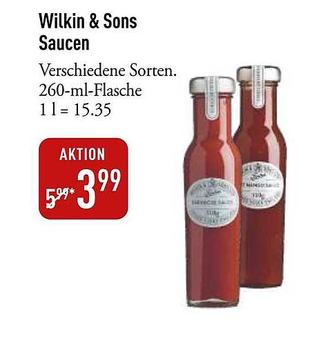 Wilkin & Sons Saucen in verschiedenen Sorten - 260-ml-Flasche