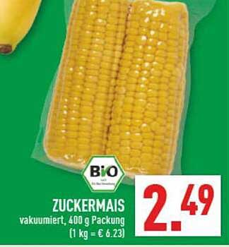 Zuckermais vakuumiert, 400 g Packung