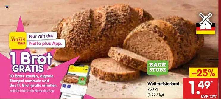 1 Brot GRATIS