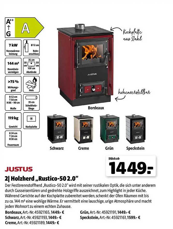 2| Holzherd „Rustico-502.0“