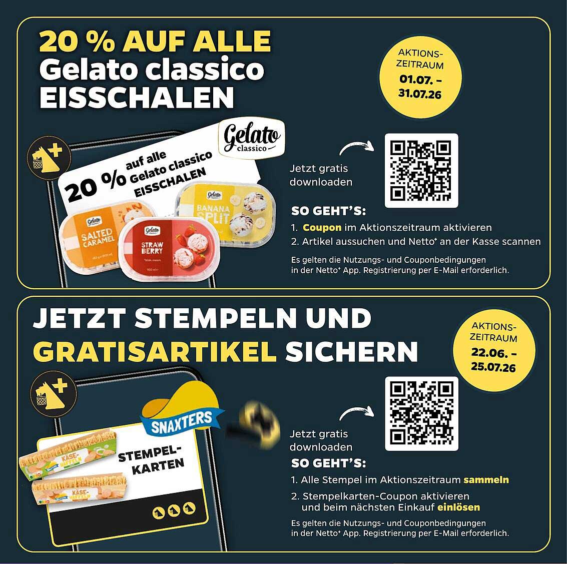 20 % AUF ALLE Gelato classico EISSCHALEN