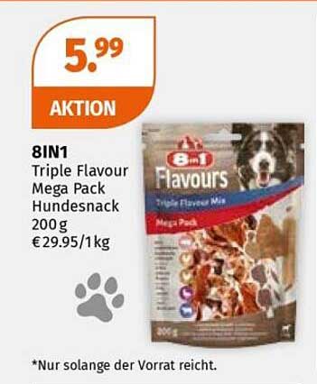 8IN1 Triple Flavour Mega Pack Hundesnack 200g