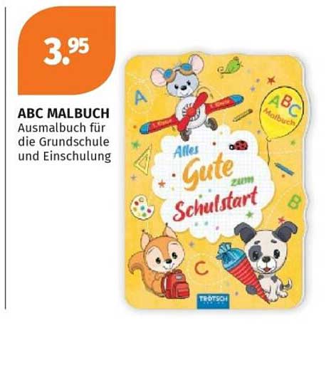 ABC MALBUCH Ausmalbuch für die Grundschule und Einschulung