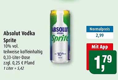 Absolut Vodka Sprite