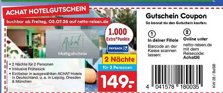 ACHAT HOTELGUTSCHEIN