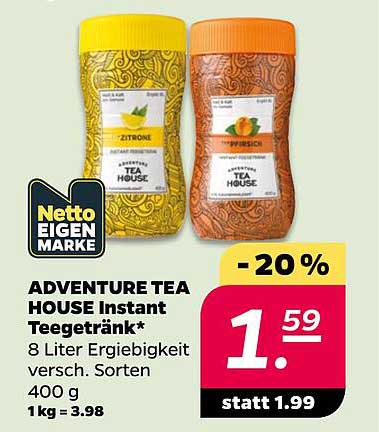 ADVENTURE TEA HOUSE Instant Teegetränk*