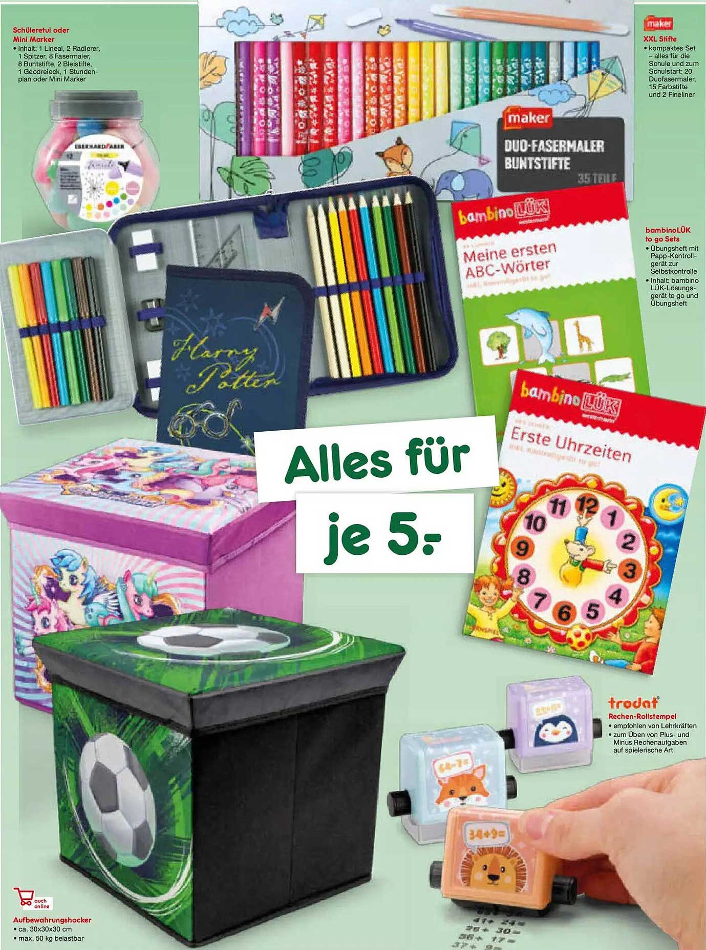 Alles für je 5,-