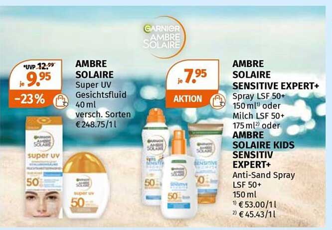 AMBRE SOLAIRE Super UV Gesichtsfluid 40 ml versch. Sorten