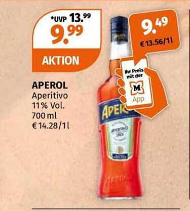 APEROL Aperitivo 11% Vol. 700 ml