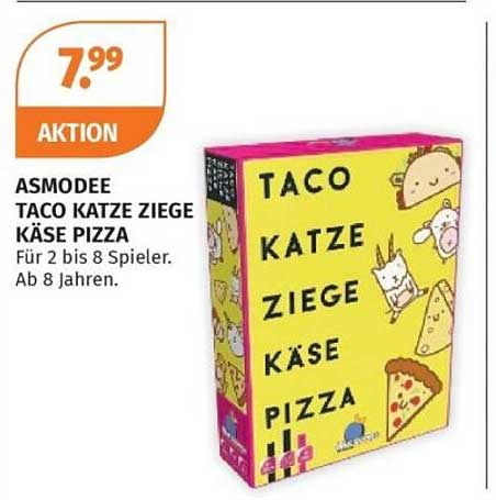 ASMODEE TACO KATZE ZIEGE KÄSE PIZZA