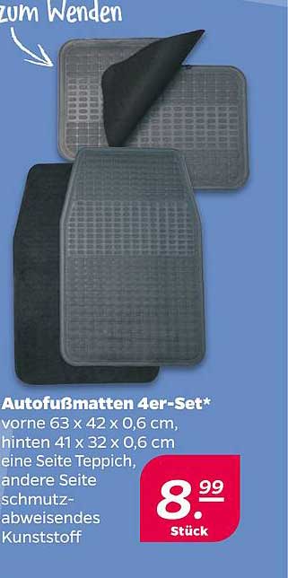 Autofußmatten 4er-Set