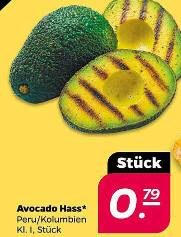 Avocado Hass* Peru/Kolumbien Kl. I, Stück