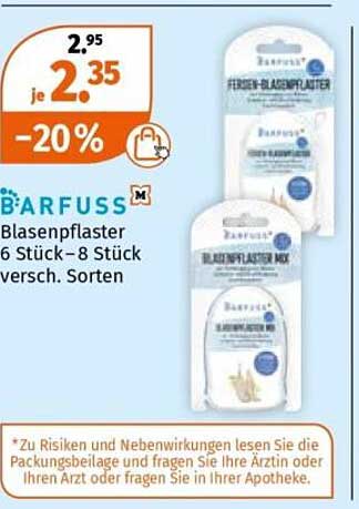 BÄRFEUSS Blasenpflaster 6 Stück - 8 Stück versch. Sorten