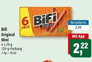 Bifi Original Mini 6 x 20 g 120-g-Packung