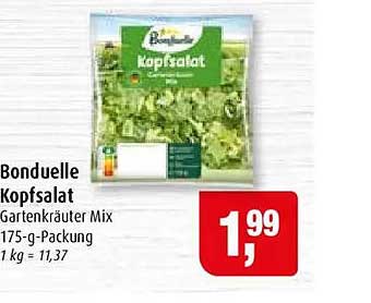 Bonduelle Kopfsalat Gartenkräuter Mix 175-g-Packung