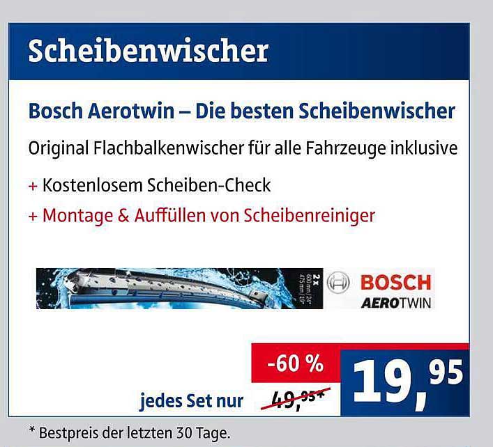 Bosch Aerotwin – Die besten Scheibenwischer