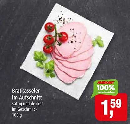 Bratkasseler im Aufschnitt