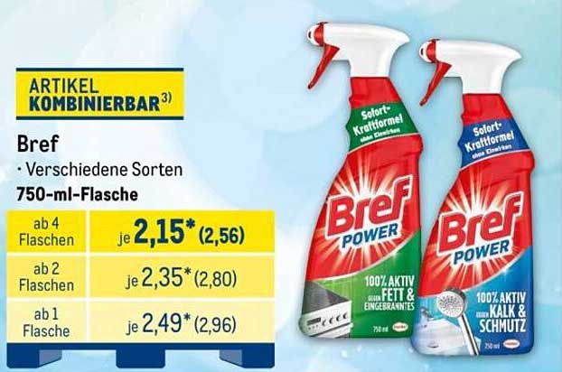 Bref Verschiedene Sorten 750-ml-Flasche