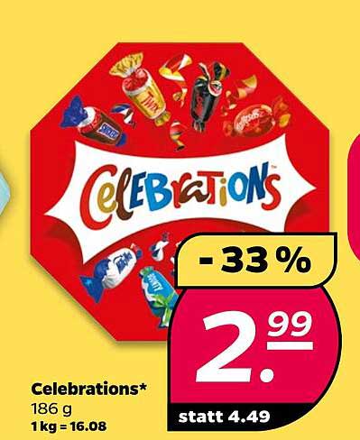 Celebrations* 186 g