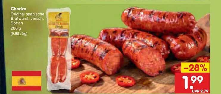 Chorizo Original spanische Bratwurst, versch. Sorten