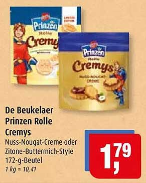 De Beukelaer Prinzen Rolle Cremys