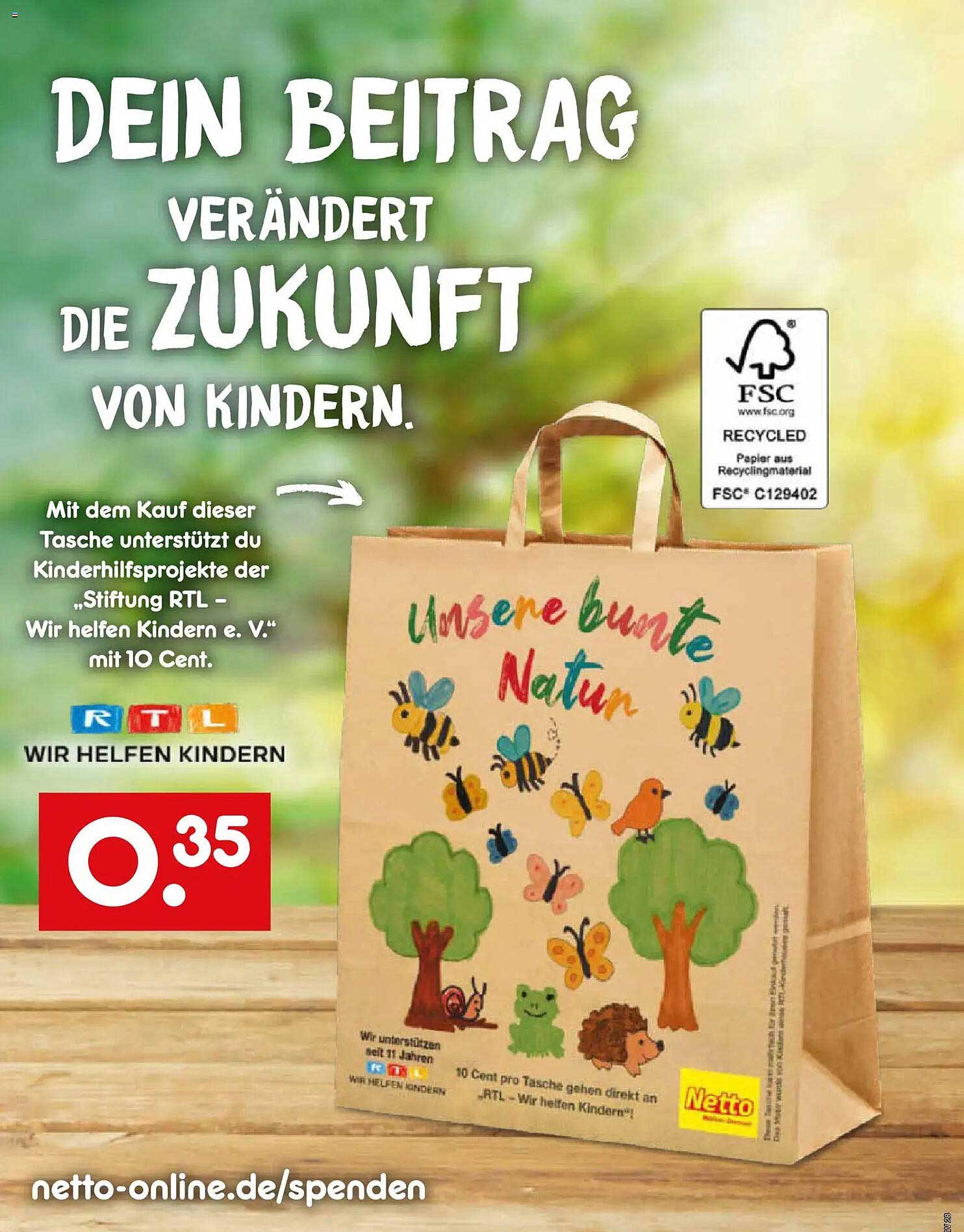 DEIN BEITRAG VERÄNDERT DIE ZUKUNFT VON KINDERN.