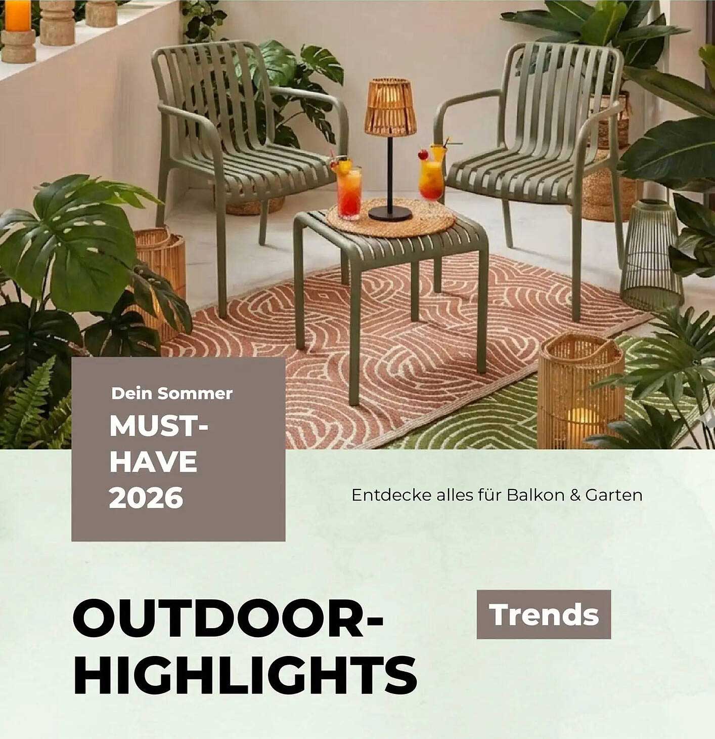 Dein Sommer MUST-HAVE 2026 OUTDOOR-HIGHLIGHTS Trends
