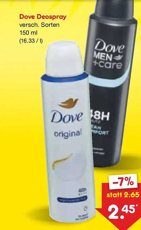 Dove Deospray versch. Sorten 150 ml