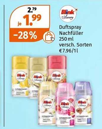 Duftspray Nachfüller 250 ml versch. Sorten €7.96/1l