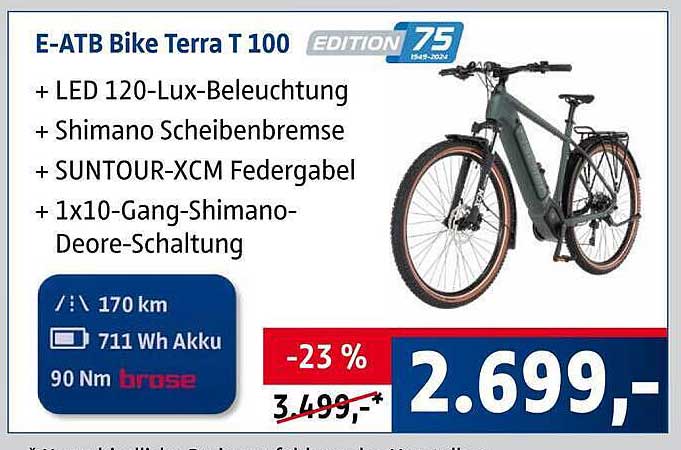 E-ATB Bike Terra T 100 EDITION 75