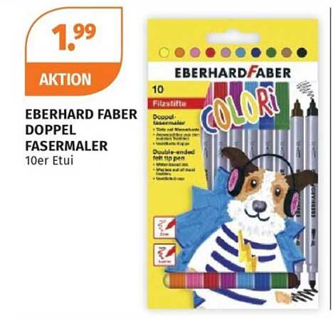 EBERHARD FABER DOPPEL FASERMALER 10er Etui