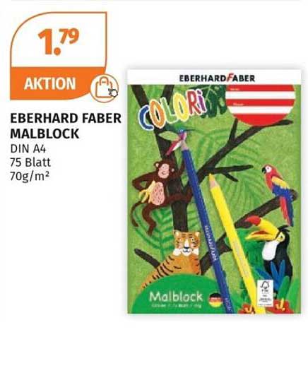 EBERHARD FABER MALBLOCK DIN A4 75 Blatt 70g/m²