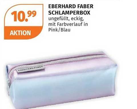 EBERHARD FABER SCHLAMPERBOX ungefüllt, eckig, mit Farbverlauf in Pink/Blau