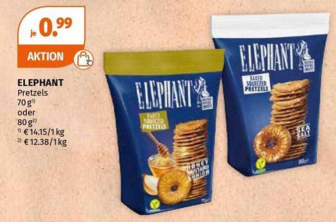 ELEPHANT Pretzels 70 g oder 80 g
