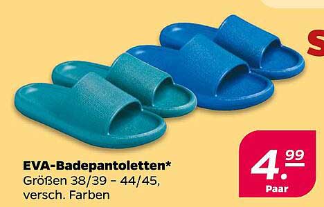 EVA-Badepantoletten* Größen 38/39 - 44/45, versch. Farben