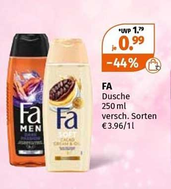 FA Dusche 250 ml versch. Sorten € 3.96/l