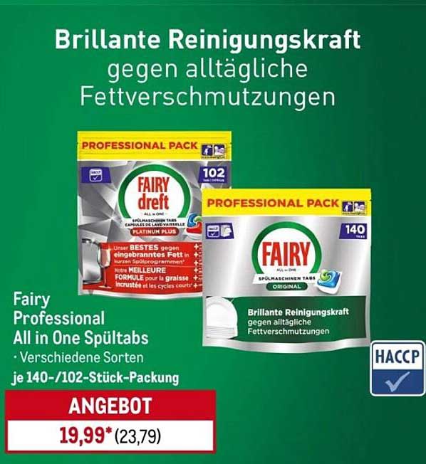 Fairy Professional All in One Spültabs
